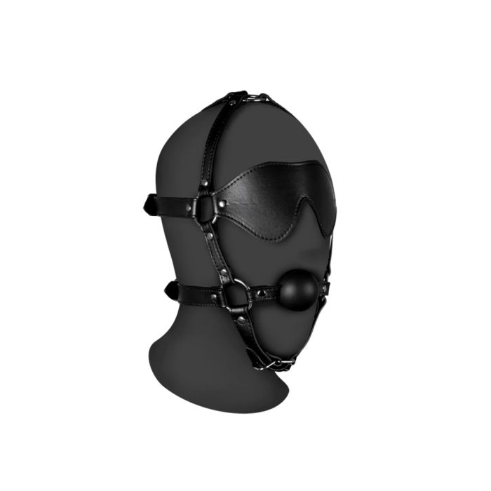 Ouch! Blindfold-hovedsele med Gag