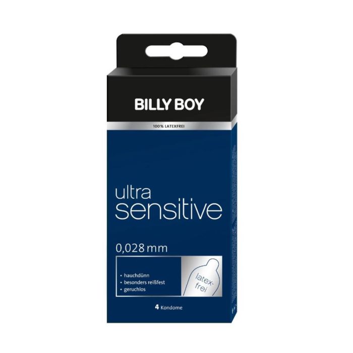 Billy Boy - Latexfri ultra sensitive kondomer 4 stk