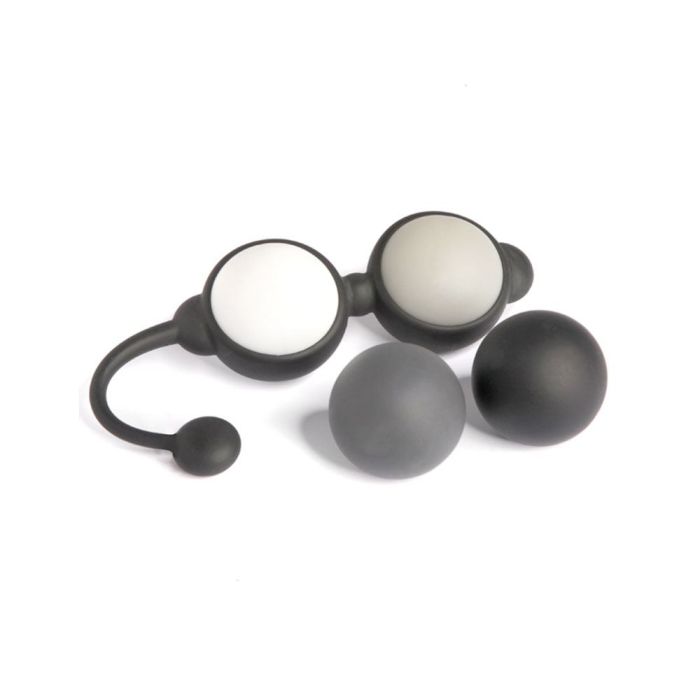 Fifty Shades of Grey - Beyond Aroused bækkenbundskugler i silikone m. udskiftelige kugler