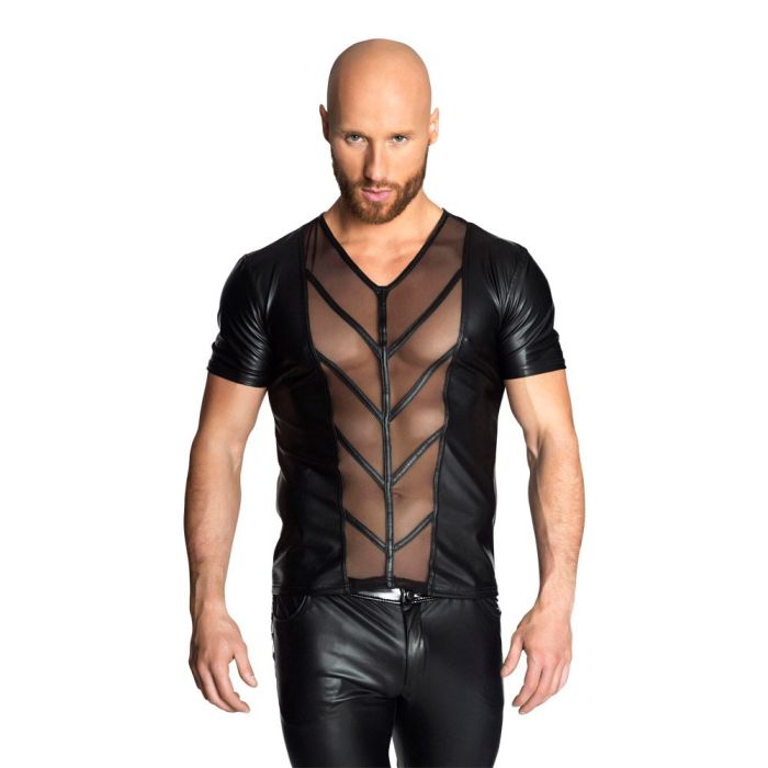 NOIR HANDMADE SHIRT MED GENNEMSIGTIG FRONT