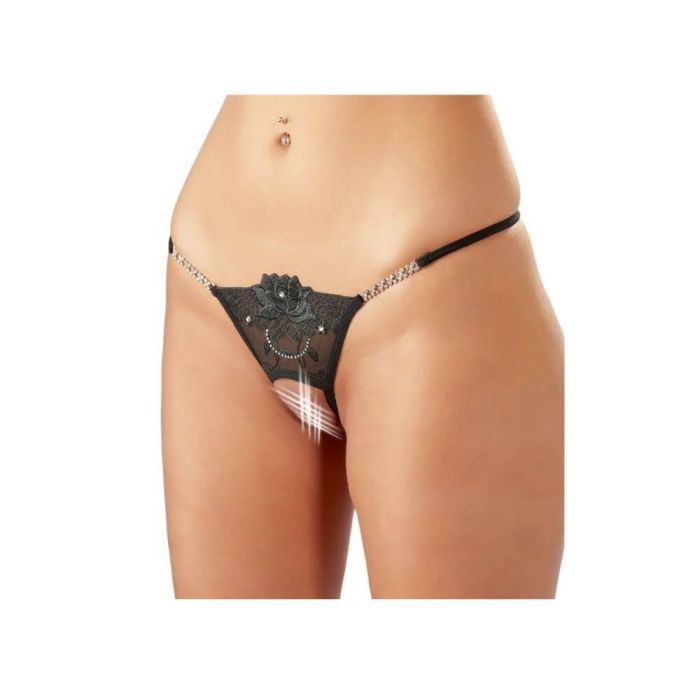 Cottelli Collection - Åben G-streng med Rhinsten