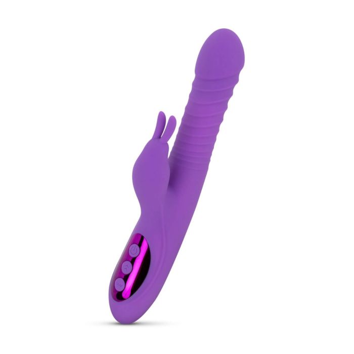 Teazers Thrusting Rabbit Vibrator lilla dobbelt vibrator
