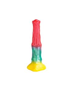 Farverig Monster Dildo - 26,3 cm