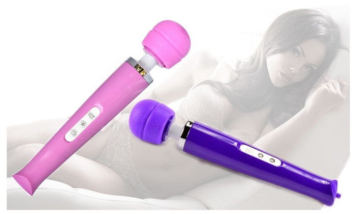 magic wand vibrator med dame og forskellige farver